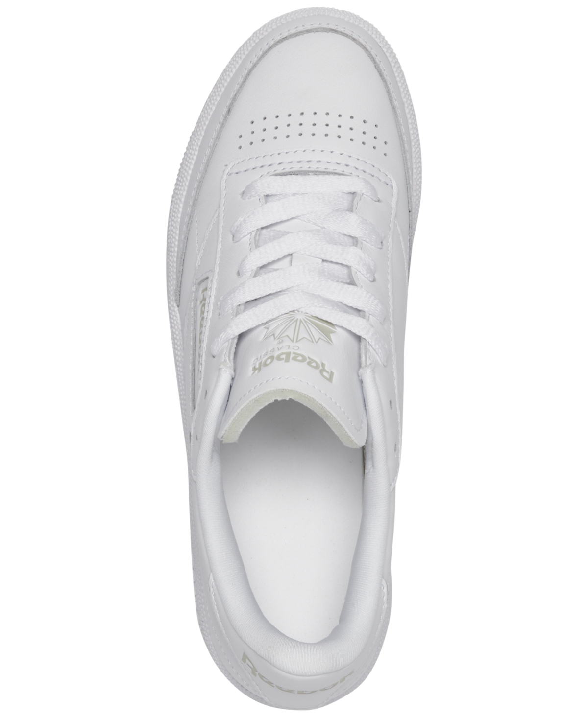 Reebok Women's Club C 85 Casual Sneakers From Finish Line In White,beige