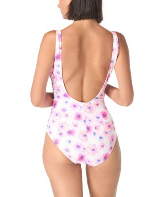 Women's Side-Cutout Floral-Print Swimsuit