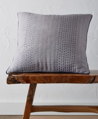 Pick Stitch Decorative Pillow, 22" x 22"