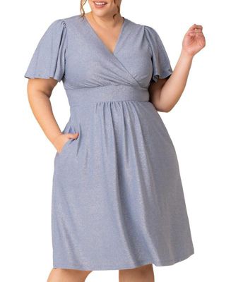 Plus Size Crystal Cove Cocktail Dress with Pockets
