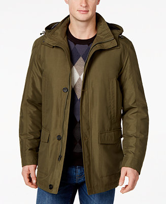 Perry Ellis Men's Big and Tall Hooded Parka - Macy's