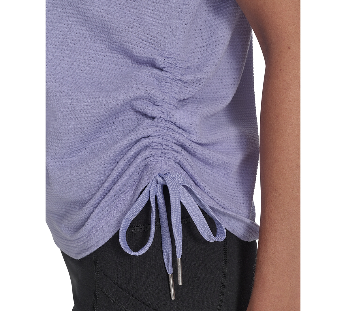 Shop Calvin Klein Women's Drawstring-ruched Textured Top
