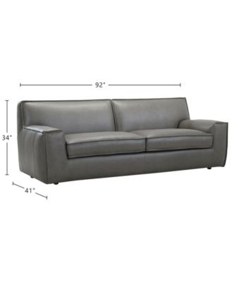 Glympton 92" Leather Sofa, Exclusively at Macy's
