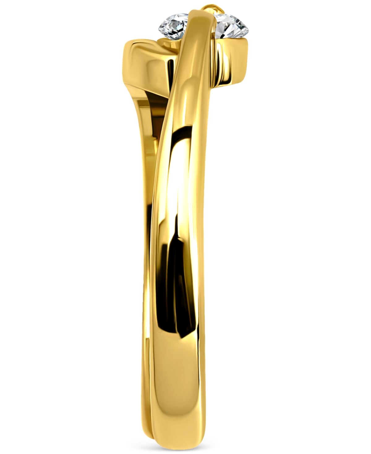 GIANI BERNINI CUBIC ZIRCONIA BYPASS ADJUSTABLE TOE RING IN STERLING SILVER (ALSO IN 18K GOLD-PLATED STERLING SILVE 