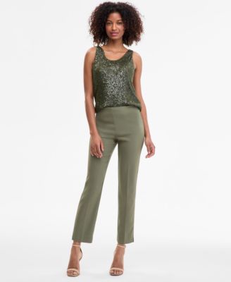 Anne Klein - Women's Pull-On Urban Stretch Ankle Pants