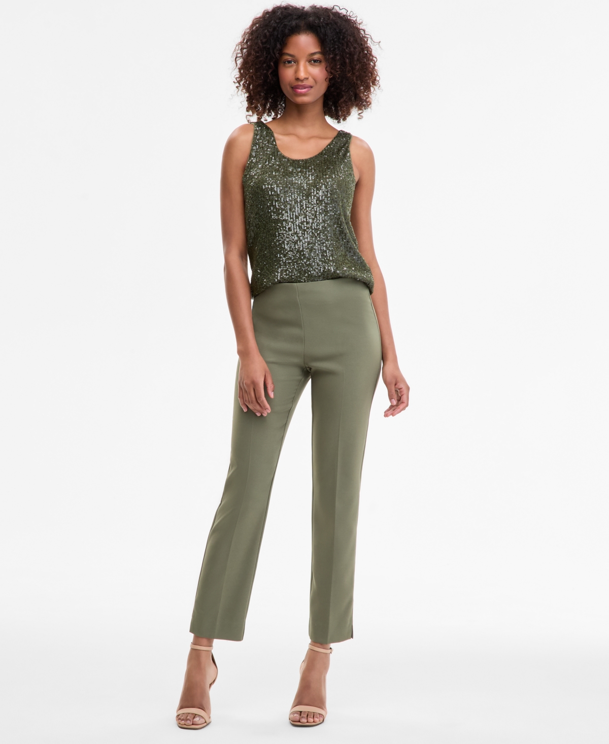 Anne Klein Women's Pull-on Urban Stretch Ankle Pants