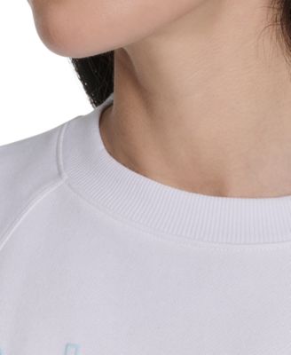 Women's Sleeveless Puff-Logo Cropped Top