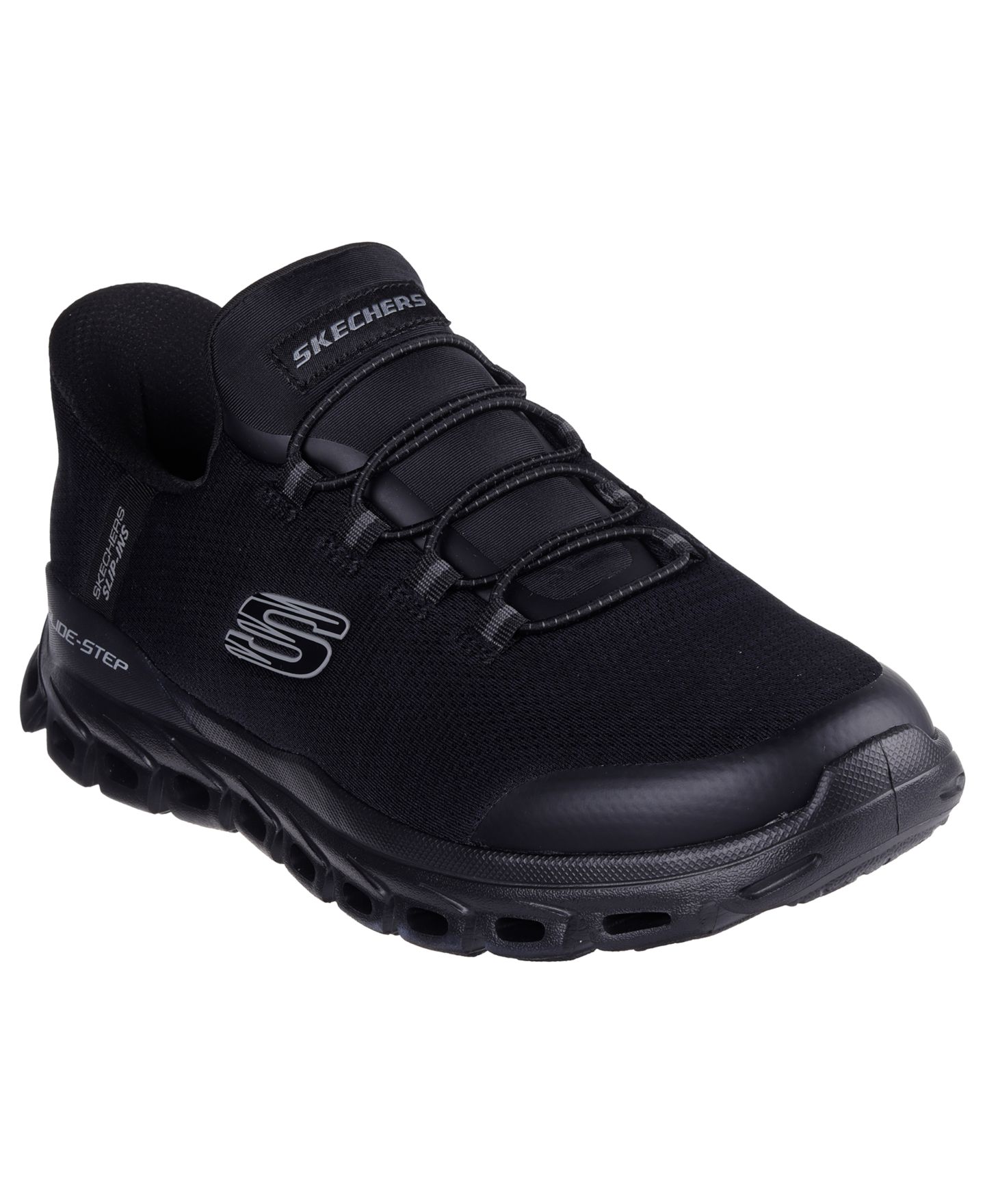 Мужские кроссовки Skechers Slip-Ins: Glide-Step - Zefyr Walking, цвет: Чёрный — фото 1
