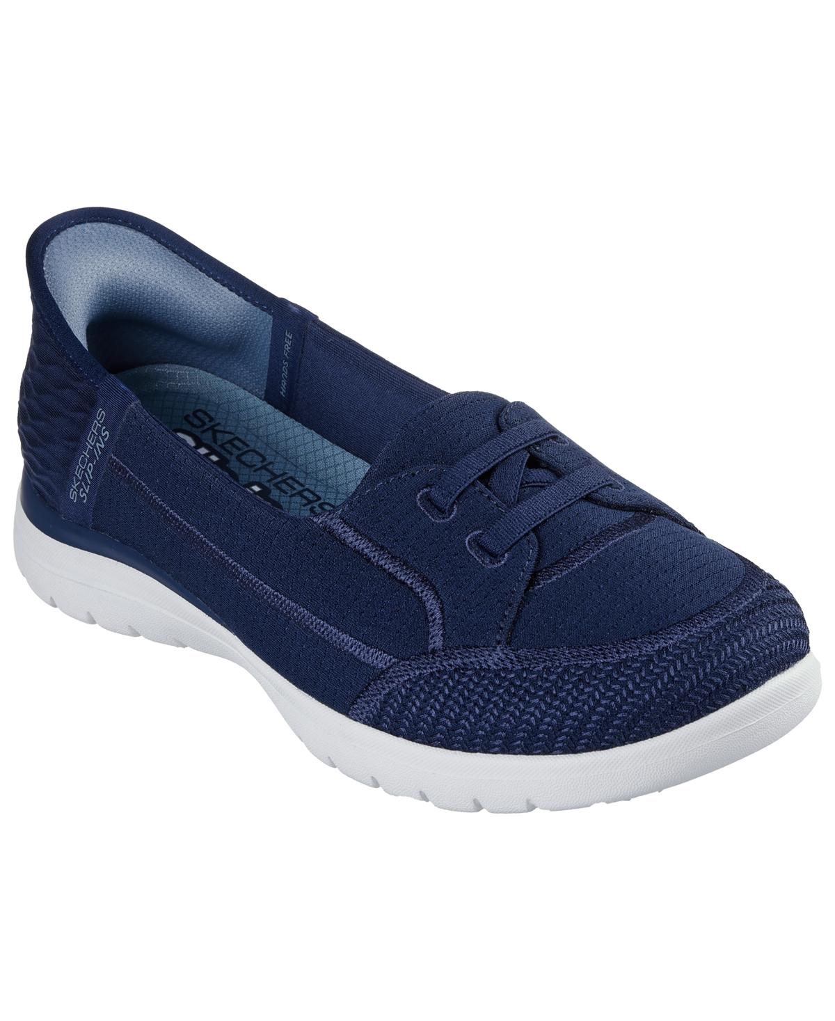 Slip-Ins: On-the-go Flex - Top Notch Slip-On Walking Sneakers from Finish Line - Navy, Gray