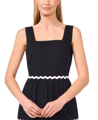 Women's Cotton Square-Neck Midi Dress