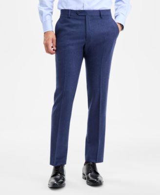 Men's Modern-Fit Pure Wool Suit Separate Pants 