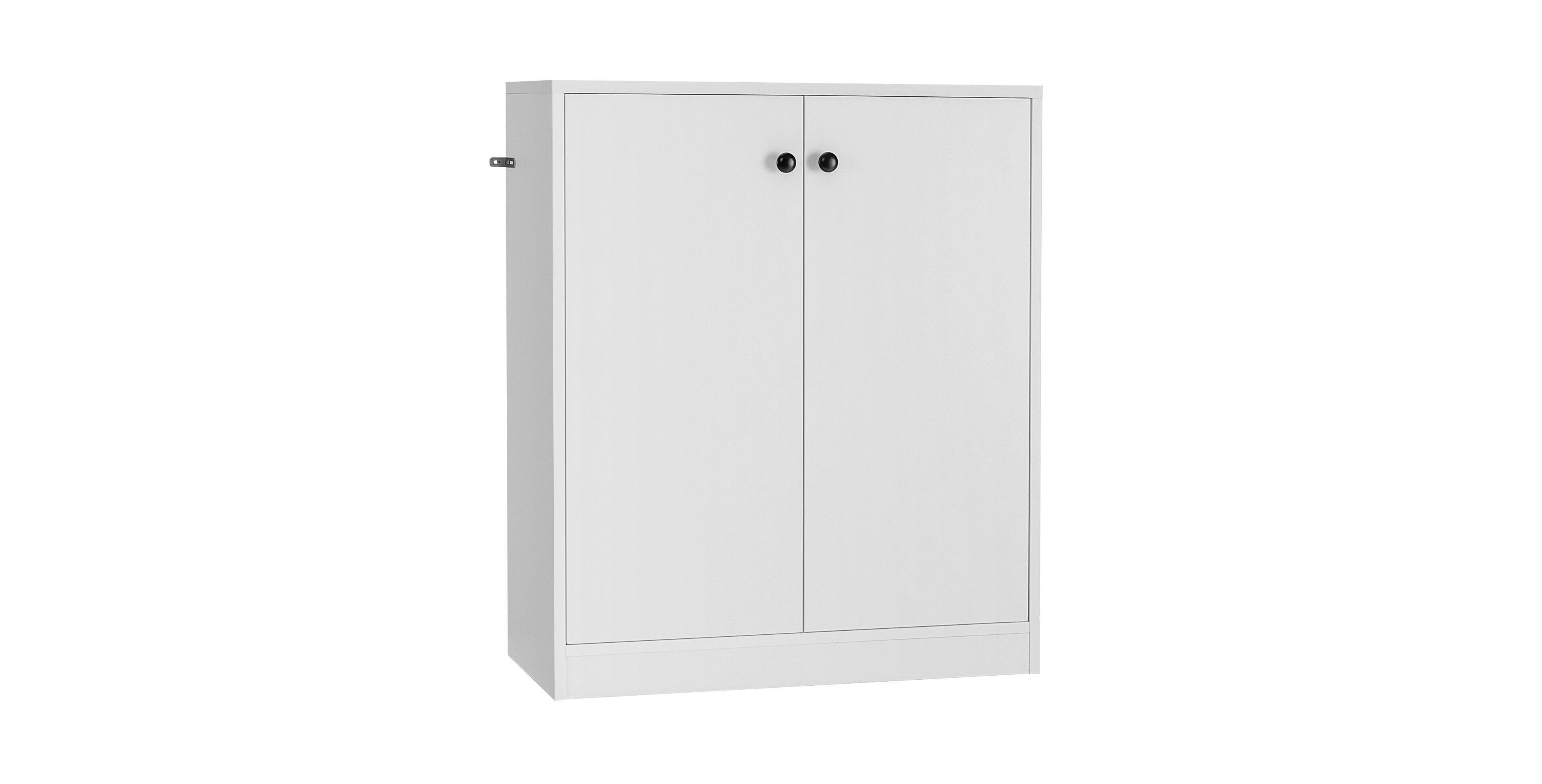 2 Door Storage Base Cabinet with 3-Tier Shelf