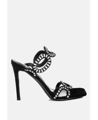 Womens Romashka Cut Out Detail Stiletto Heel