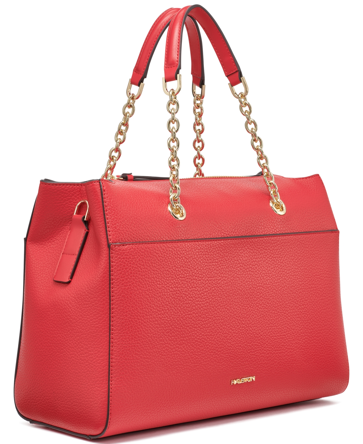 Shop Halston Janis Mini Satchel Bag In  Red