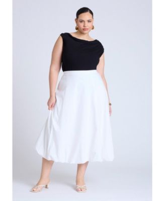 Women's Plus Size Maxi Bubble Skirt