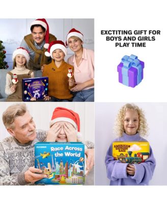 3X Set Learning Board Games for Kids 6-8 - Educational Trivia Cards Ages 8-12