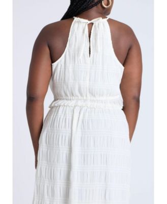 Women's Plus Size Ruched Tiered Top
