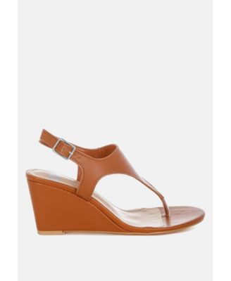 Wami Real Leather Wedge Heel Sandals
