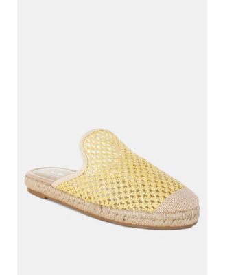 Nongai Raffia Espadrilles Mules