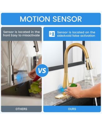 Touchelss Pull-Down Kitchen Faucet With Sprayer