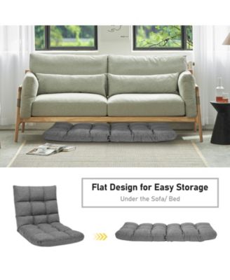 14-Position Adjustable Folding Lazy Gaming Sofa