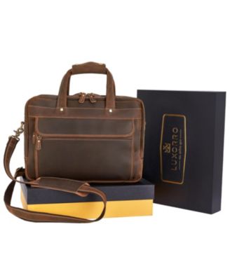 Large Leather Briefcase - Large Capacity & Elegant - Perfect for Daily Usage