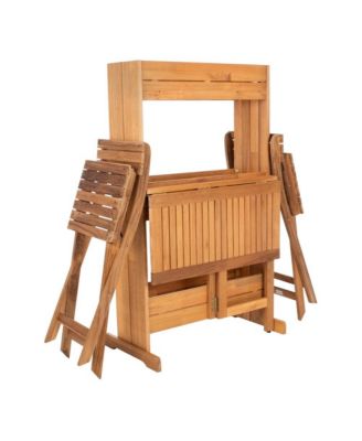 Barley Flower Shelf Outdoor Bistro Set