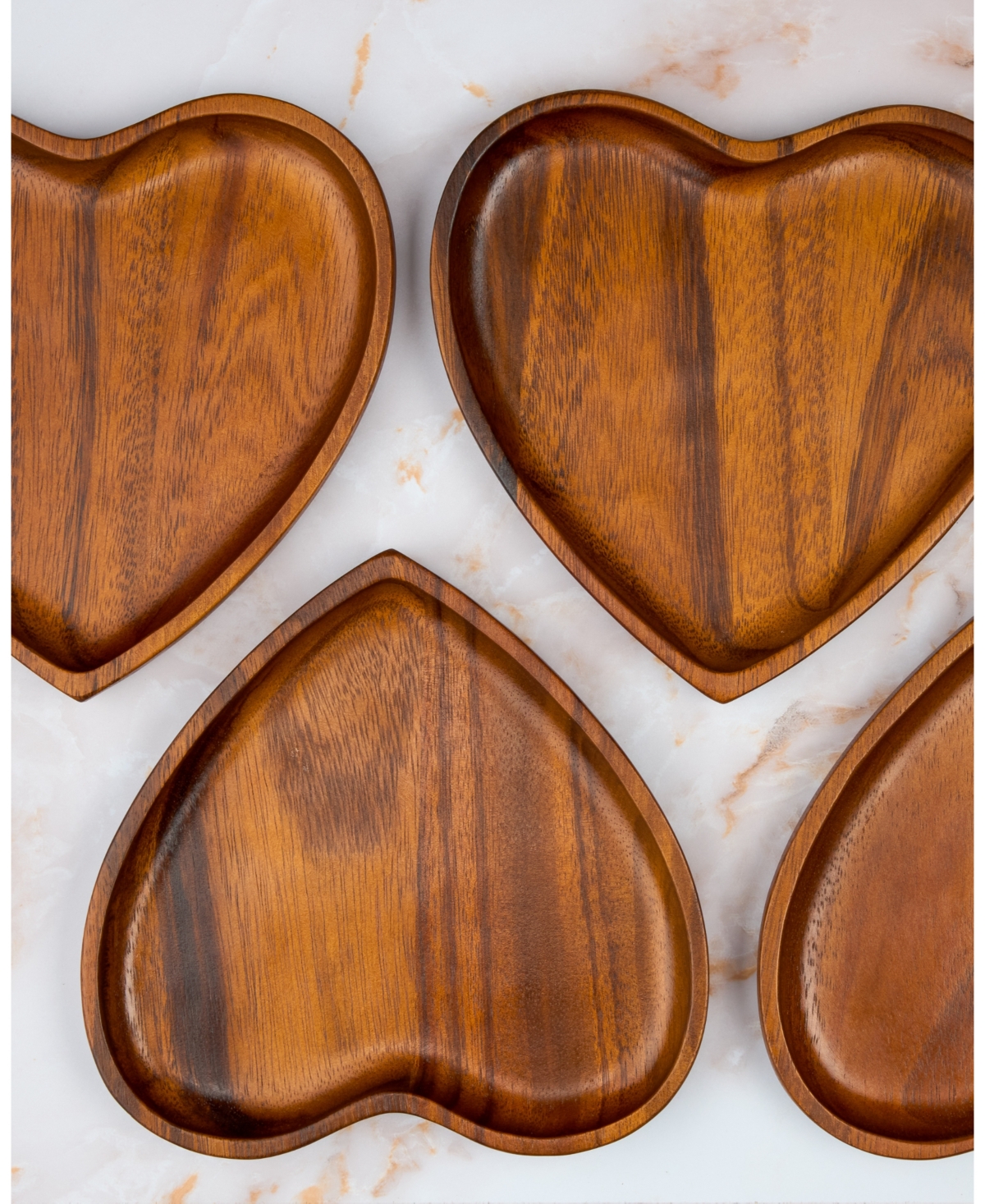 Nambe Eat Your Heart Out Appetizer Plates 4-pc. Set In Brown