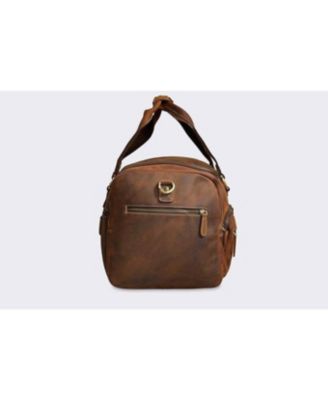 100% Full Grain Leather Duffel Bag - Only Duffel You will Need