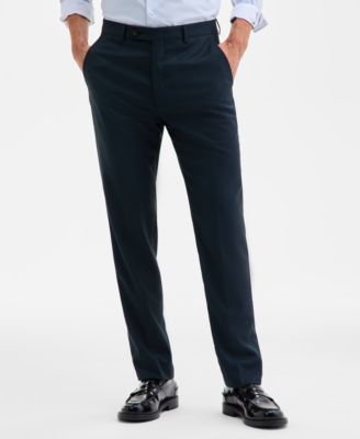 Men's Slim-Fit Wool-Blend Stretch Suit Separate Pants