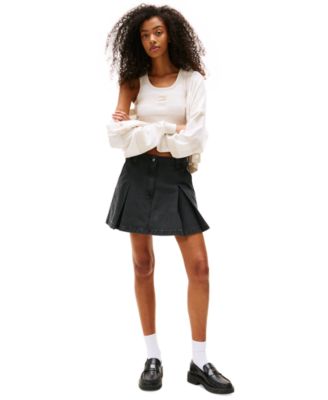 Women's Cotton Cropped Striped Tank