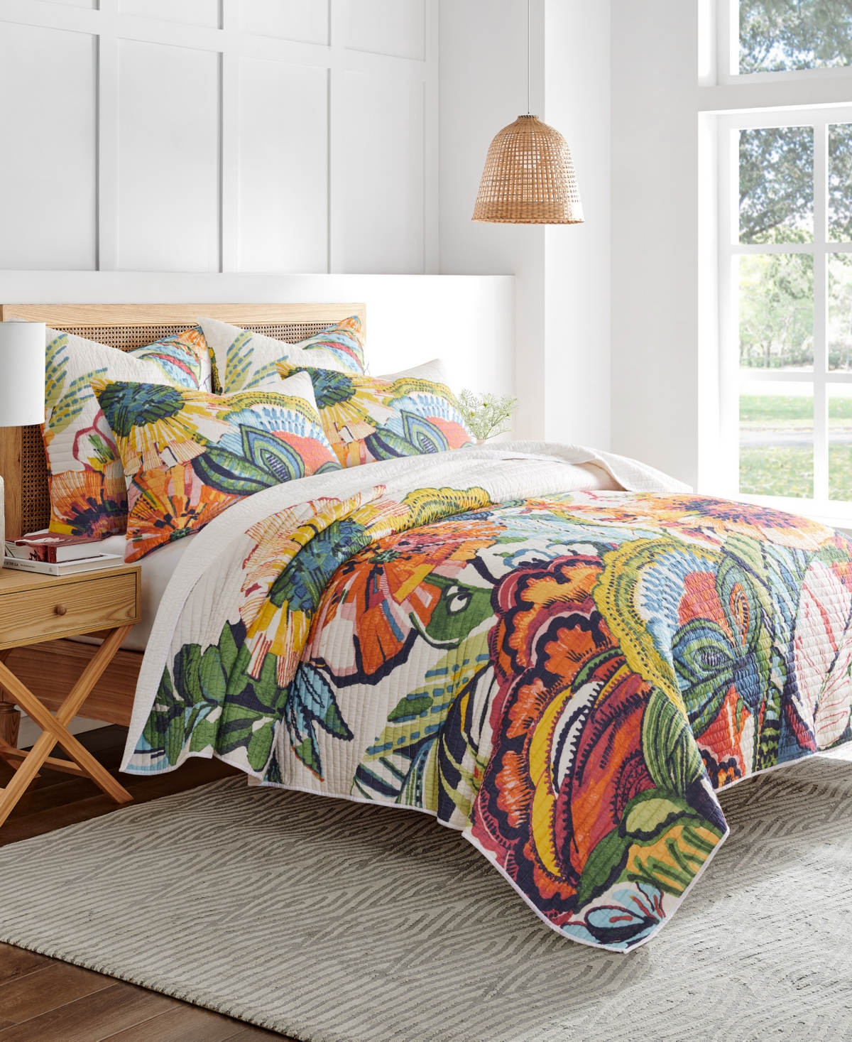 Levtex Grandiflora Overgrown Garden 2-pc. Quilt Set, Twin In Blue