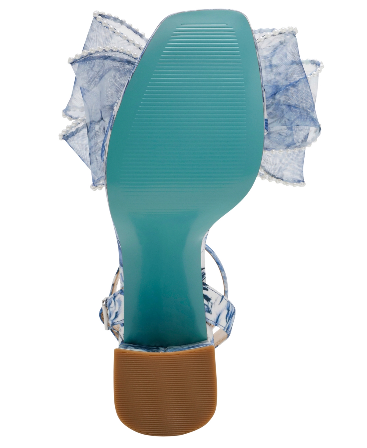 Betsey Johnson Women's Duke Bow Platform Dress Sandals In Blue