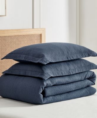 Home Reede Textured 3-Pc. Duvet Cover Set, King/California King