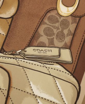 Stacked Tabby Printed Silk Square Scarf