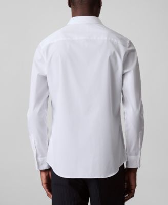 Men's Slim Fit Supima Stretch Long Sleeve Button-Front Shirt