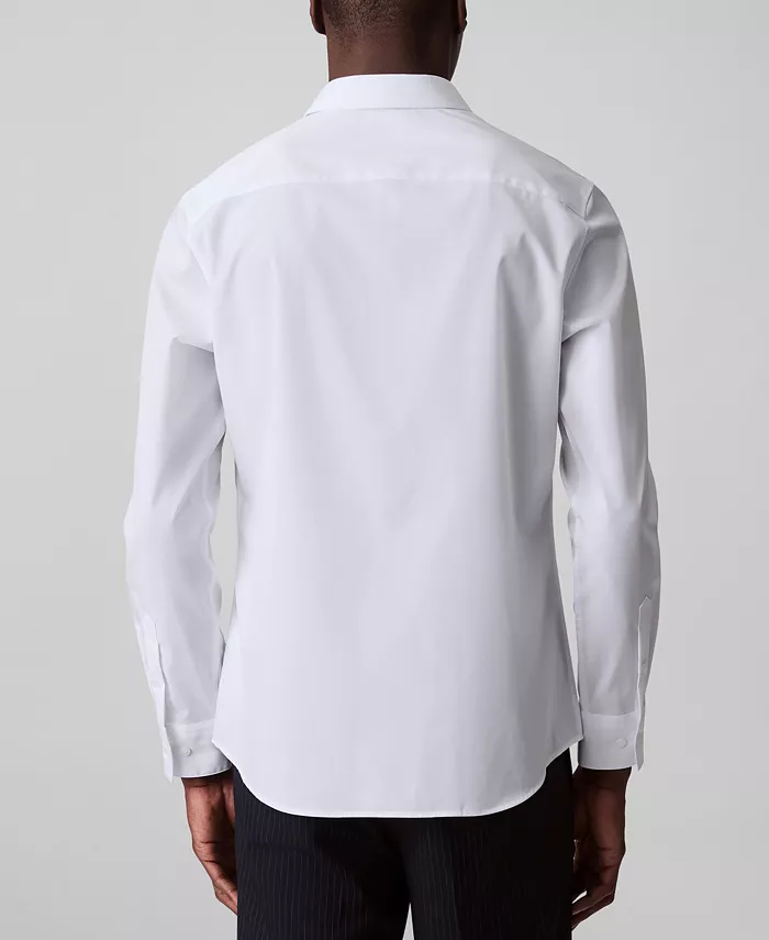 Men's Slim-Fit Supima Stretch Long-Sleeve Button-Front Shirt - thumbnail 5