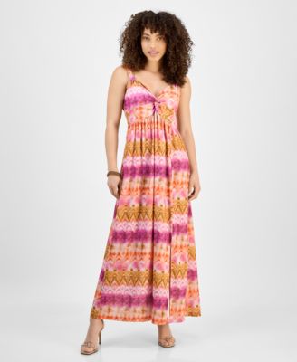 JAMIE & LAYLA - Petite Repeat Knot Strap Maxi Dress