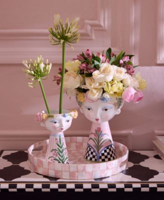 Rosy Meadow Short Lady Vase