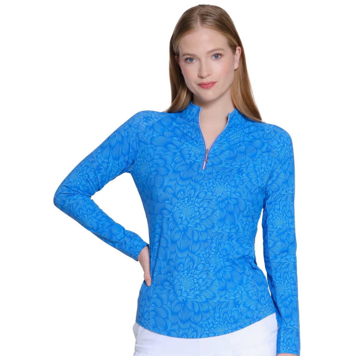 Women's Tempo Mock - Blue green