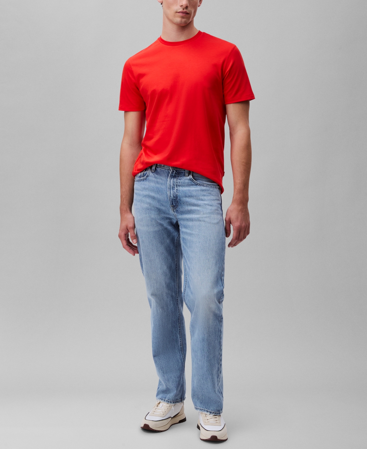 Calvin Klein Men's Short Sleeve Supima Cotton Interlock T-shirt In Red