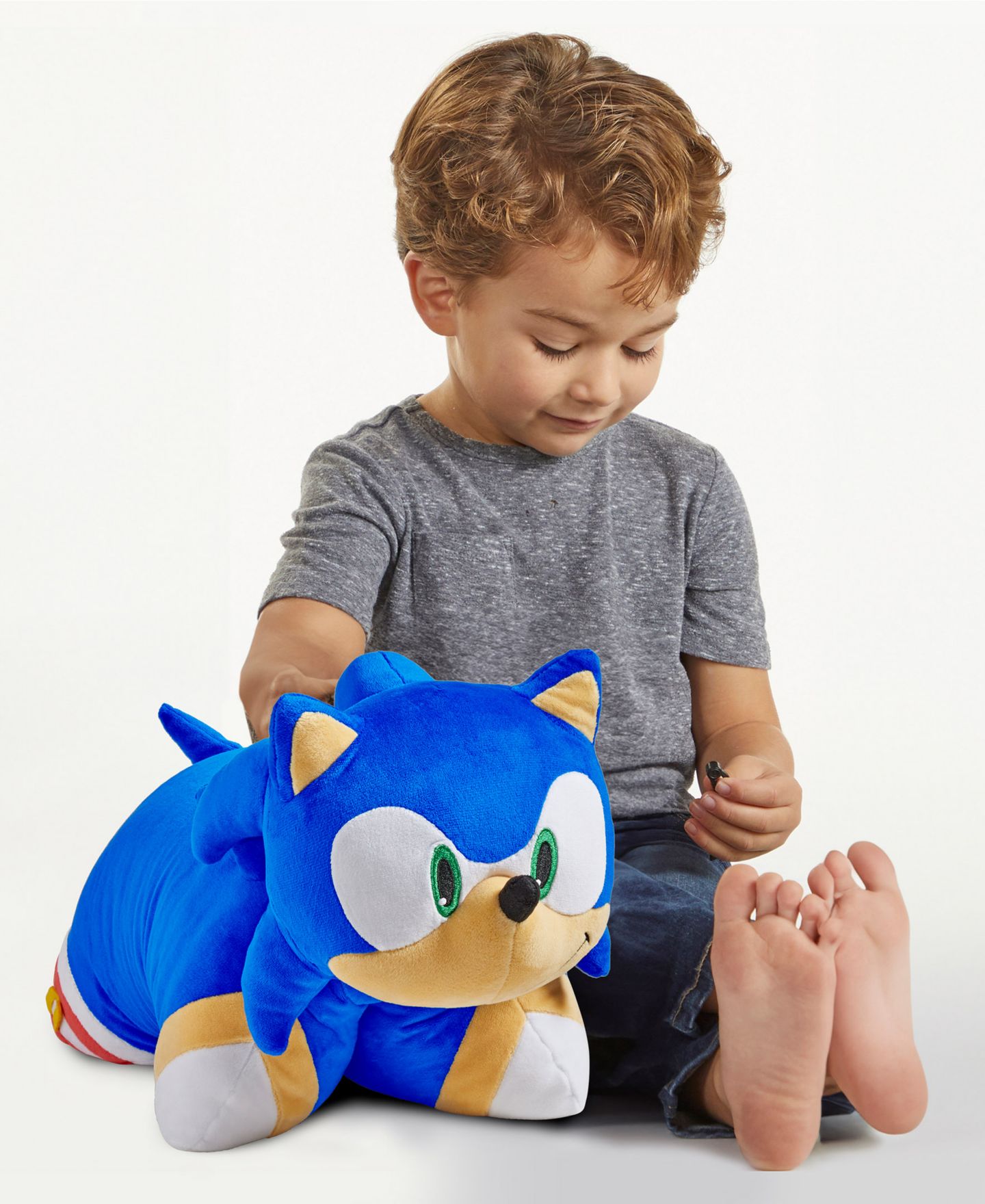 Детские мягкие игрушки Pillow Pets Sonic 16" Plush Pillow Pet — фото 3