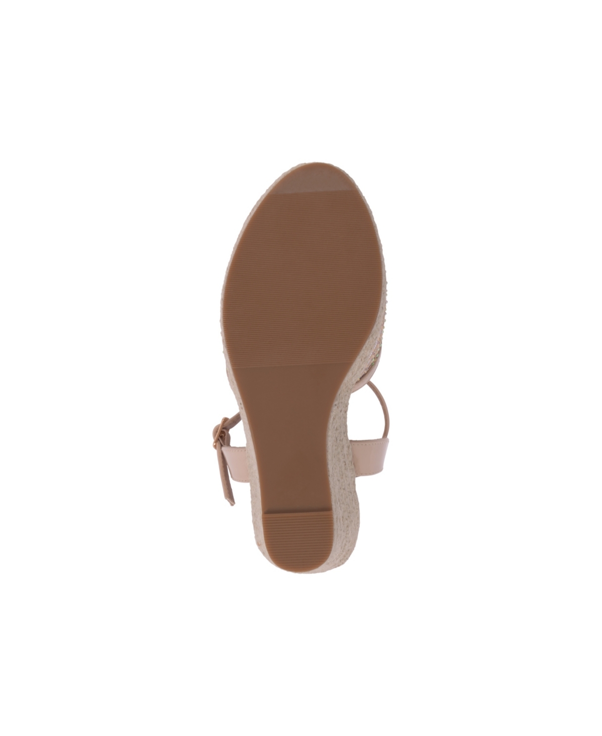 Gc Shoes Mila Espadrille Wedge Sandal In Nude
