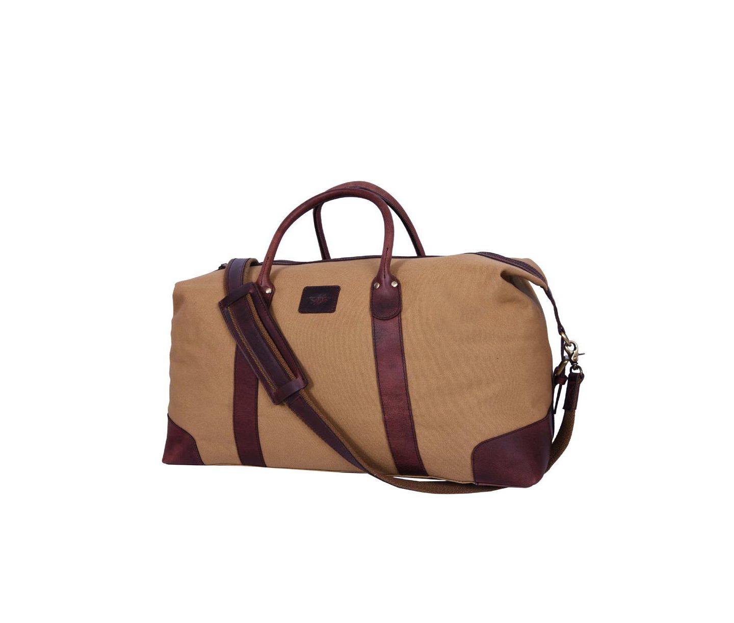 Спортивная сумка Aaron Leather Goods Regal 20 дюймов из кожи, чёрная, цвет: Чёрный — фото 2