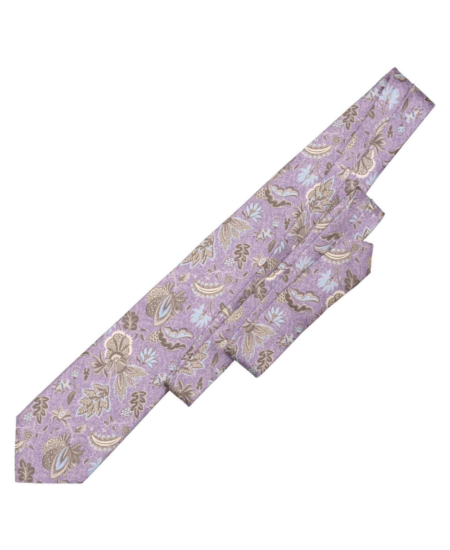 Мужские галстуки Elizabetta Medici - Printed Silk Tie for Men, цвет: Лавандовый — фото 9