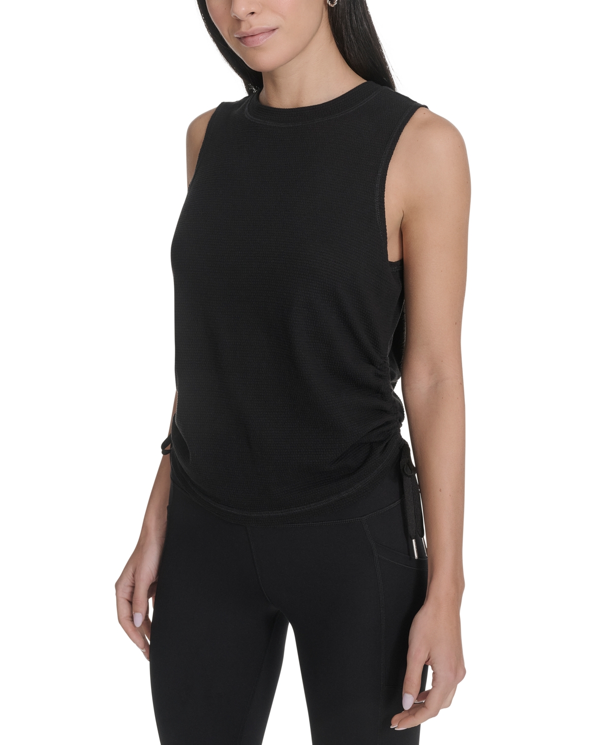Calvin Klein Performance Women's Ruched Side-tie Tank Top