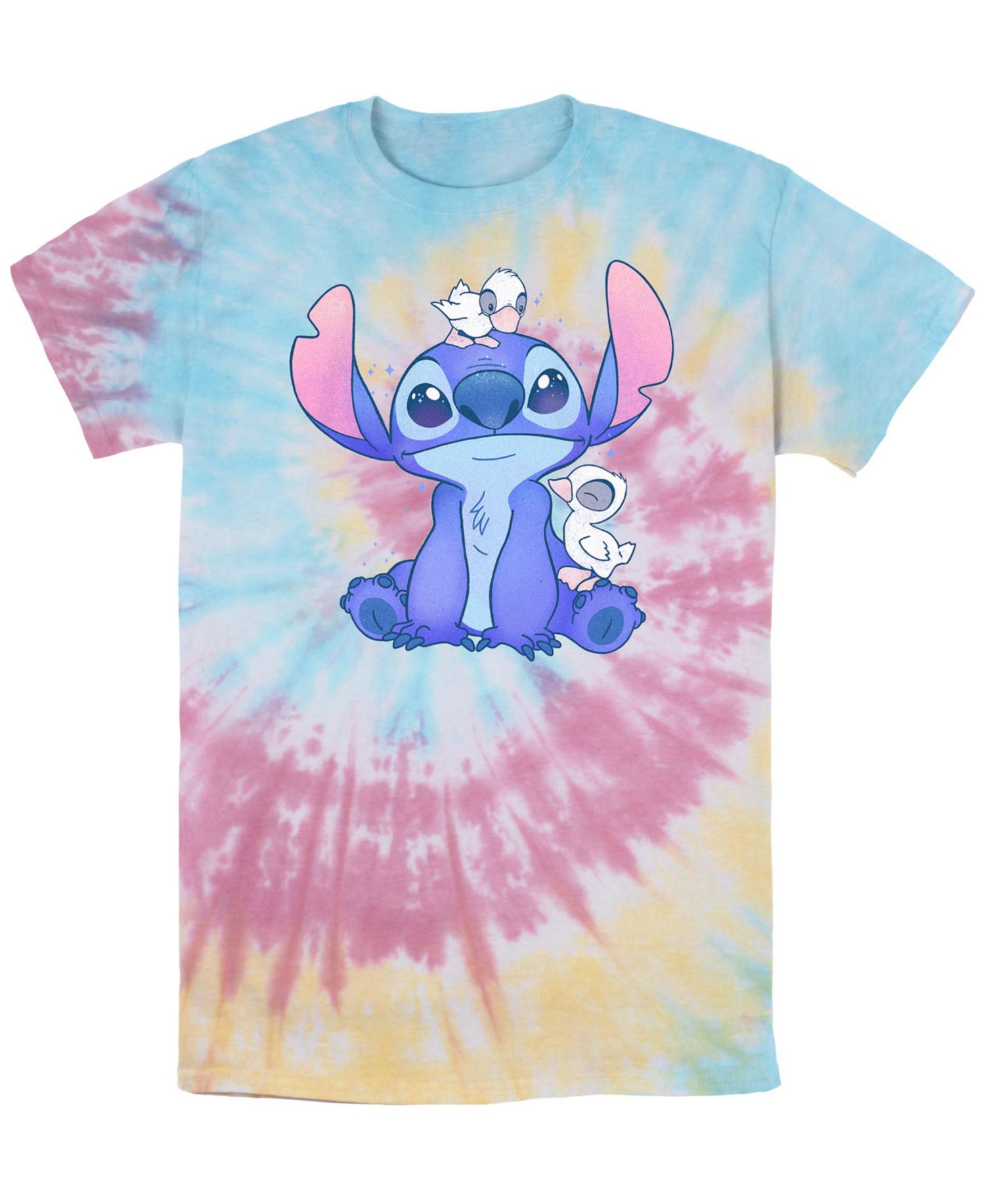 Men's Cute Ducks Short Sleeve Tie Dye T-Shirt