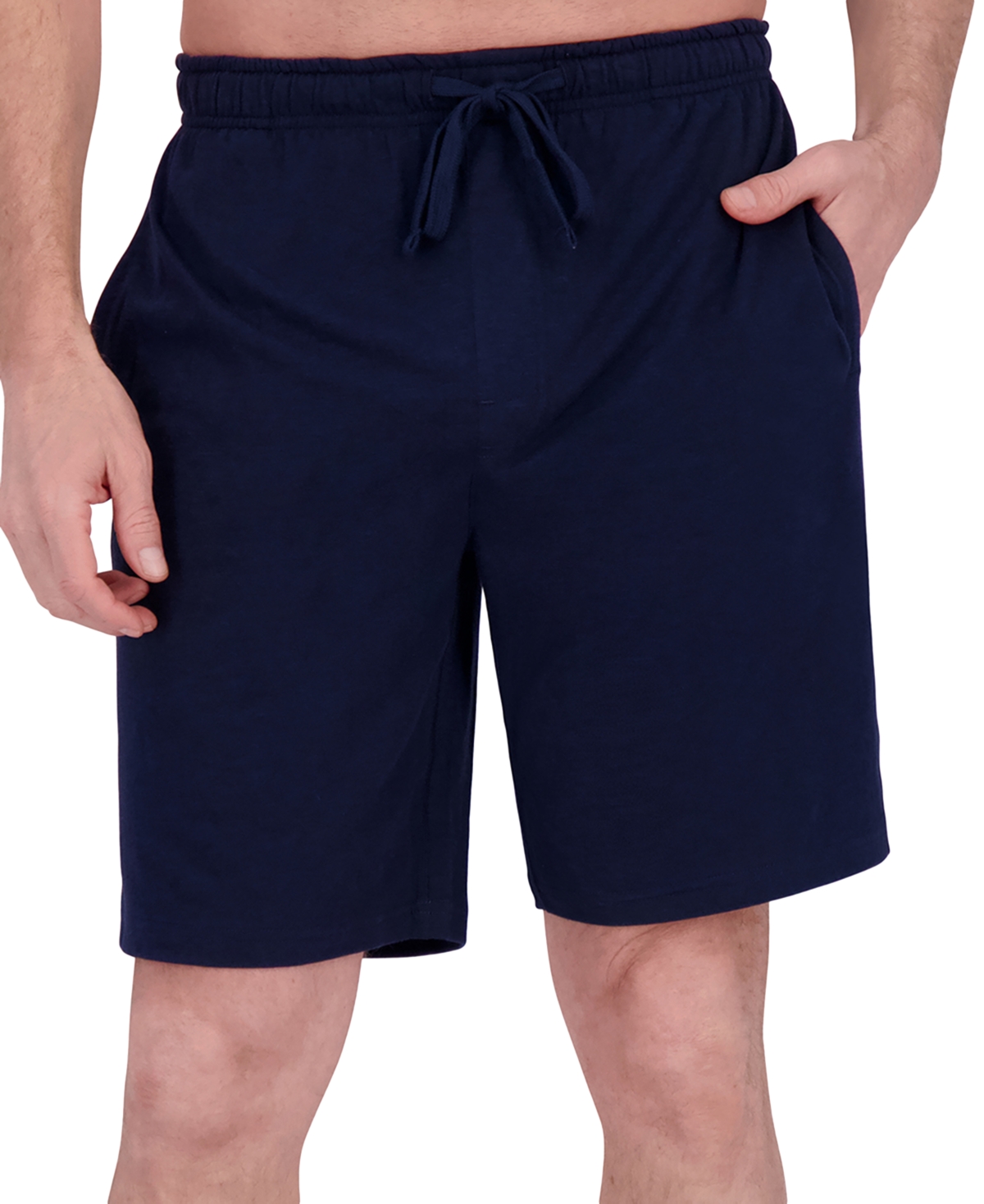 Men's Slub Jersey Sleep Shorts, Pack of 2 - Oatmeal Heather/indigo Ink