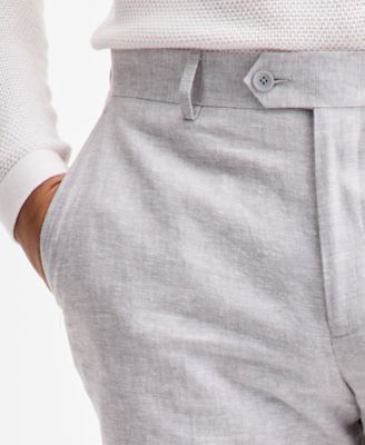 Men's Slim-Fit Linen Suit Separate Pants, Exclusively at Macy's