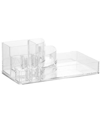 Acrylic Cosmetic Organizer – Clear Makeup & Skincare Storage, Holder for Brushes & Beauty Supplies